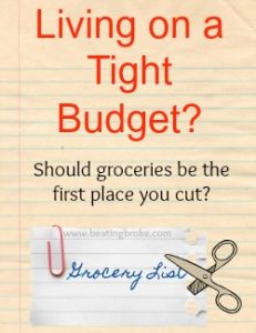 Should you Cut groceries first?