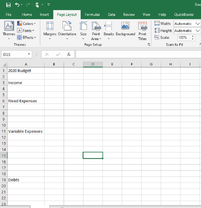 How to Create a Zero-Based Budget in Excel