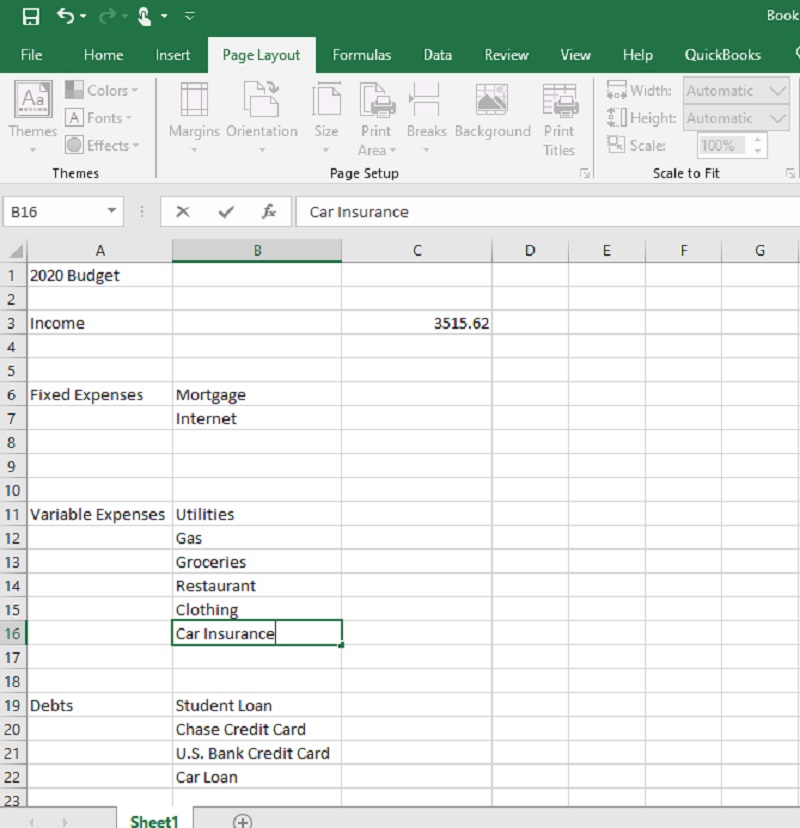 How to Create a Zero-Based Budget in Excel