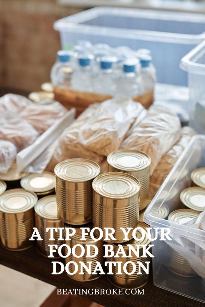 Tip for Your Food Bank Donation
