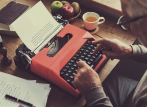 Operating a Typewriter